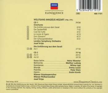 2CD The London Symphony Orchestra: Die Entführung Aus Dem Serail • Overtures