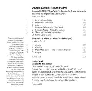 CD Wolfgang Amadeus Mozart: Serenades K361 (Gran Partita) & K388