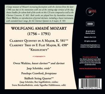 CD Wolfgang Amadeus Mozart: Clarinet Quintet, K. 581 / "Kegelstatt" Trio, K. 498