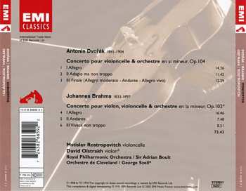 CD David Oistrach: Dvořák Concerto Pour Violoncello - Brahms Double Concerto