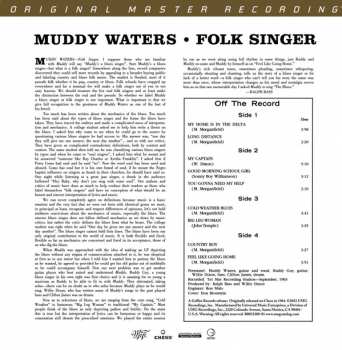 2LP/Box Set Muddy Waters: Folk Singer LTD | NUM