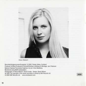 CD Alison Balsom: Music For Trumpet And Organ