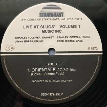 2LP Music Inc: Live At Slugs' I & II