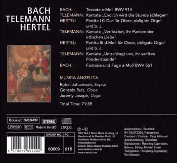 CD Musica Angelica: Bach • Telemann • Hertel