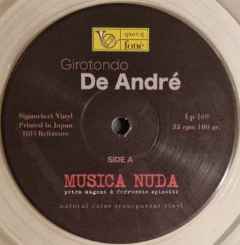 LP Musica Nuda: Girotondo De André LTD | CLR