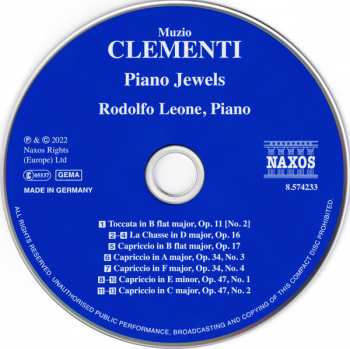 CD Muzio Clementi: Piano Jewels