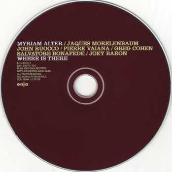 CD Myriam Alter: Where Is There