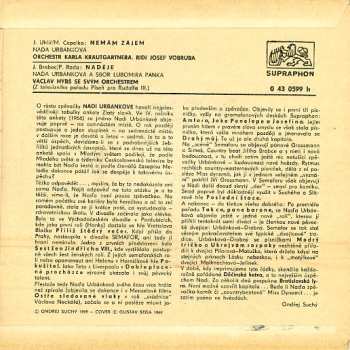 SP Naďa Urbánková: Nemám Zájem / Naděje