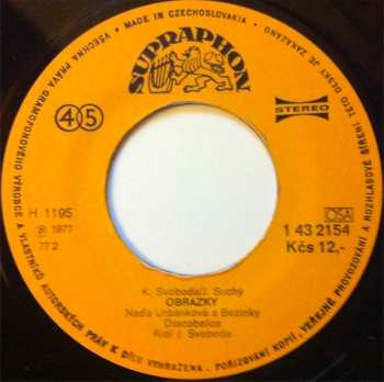 SP Naďa Urbánková: Obrázky / Na Shledanou, Přijdu Zas