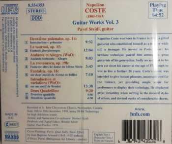 CD Pavel Steidl: Guitar Works Vol. 3: Fantasy On Two Themes From Norma By Bellini / Introduction And Variations On A Theme Of Rossini / Opp. 14-19