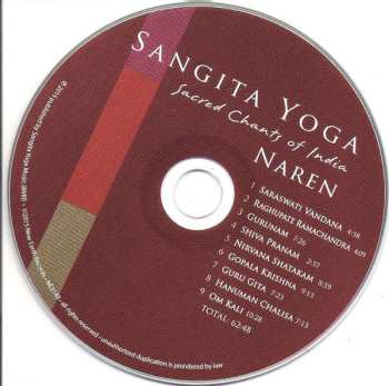 CD L.P.: Sangita Yoga - Sacred Chants Of India