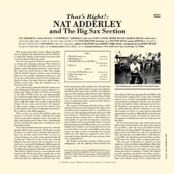 LP Nat Adderley And The Big Sax Section: That's Right! LTD