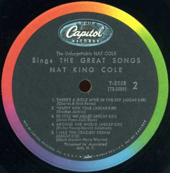 LP Nat King Cole: The Unforgettable Nat Cole Sings The Great Songs!