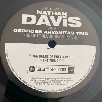 3LP Nathan Davis: Live In Paris - The ORTF Recordings 1966/67
