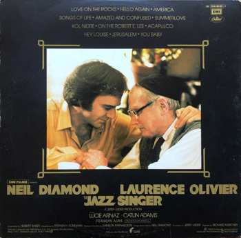 LP Neil Diamond: The Jazz Singer (Canciones De La Banda Sonora Original De La Película)
