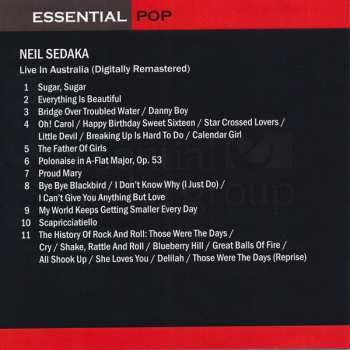 CD Neil Sedaka: Sedaka Live In Australia