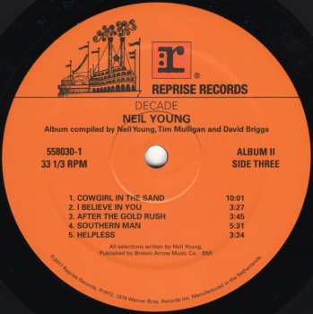 3LP Neil Young: Decade LTD