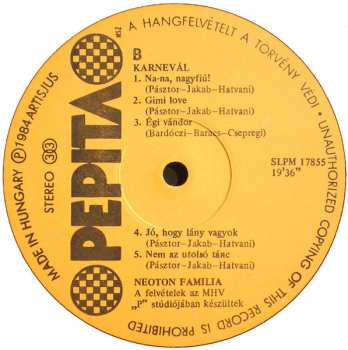 LP Neoton Família: Karnevál