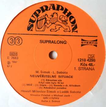 LP Miloslav Šimek: Neuvěřitelné Situace