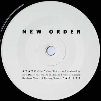 SP New Order: State Of The Nation / Shame Of The Nation