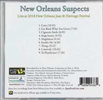 CD The New Orleans Suspects: Live At 2014 New Orleans Jazz & Heritage Festival