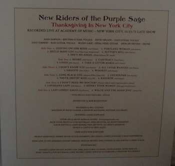 3LP New Riders Of The Purple Sage: Thanksgiving in New York City