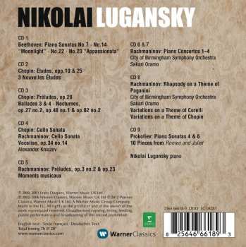 9CD/Box Set Nikolai Lugansky: Chopin, Rachmaninov, Beethoven & Prokofiev
