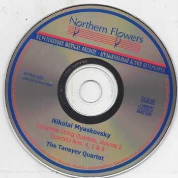 CD Nikolai Myaskovsky: Complete String Quartets, Vol 2: Quartets Nos. 4, 5 & 6