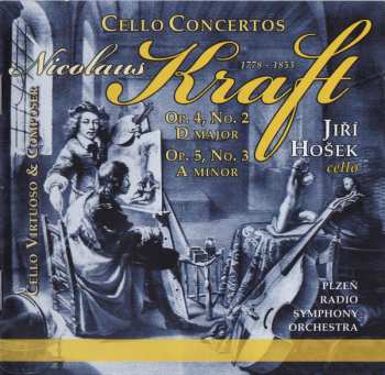 CD Jiří Hošek: Cello Concertos, Op.4 No. 2, Op.5, No. 3