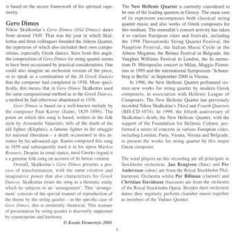 CD Nikos Skalkottas: Chamber Music