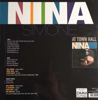 LP Nina Simone: Nina Simone At Town Hall