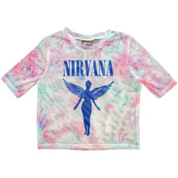 Merch Nirvana: Frauen Crop Top Angelic Blue Mono