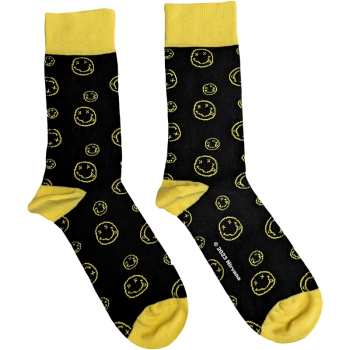 Merch Nirvana: Knöchelsocken Outline Happy Faces