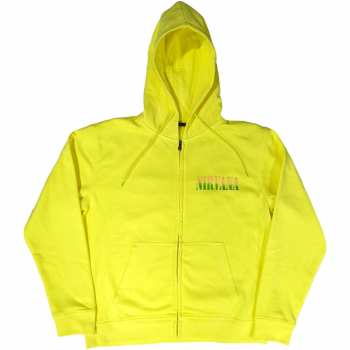 Merch Nirvana: Nirvana Unisex Zipped Hoodie: Sorbet Ray Smiley (back Print) (small) S
