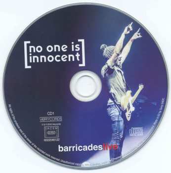 2CD/DVD No One Is Innocent: Barricades Live