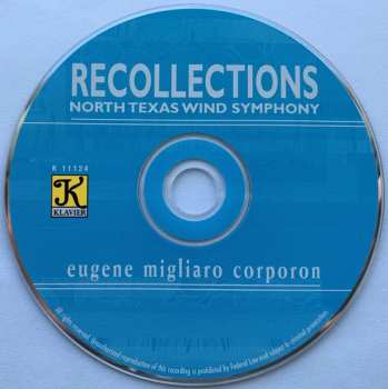 CD North Texas Wind Symphony: Recollections