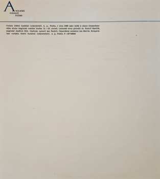 LP Noví Pěvci Madrigalů A Komorní Hudby: Anglická Vokální Hudba XI.-XVI. Století