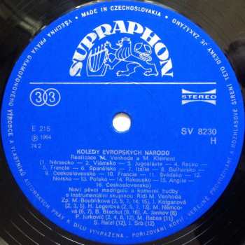LP Miroslav Venhoda: České Vánoční Koledy / Koledy Evropských Národů