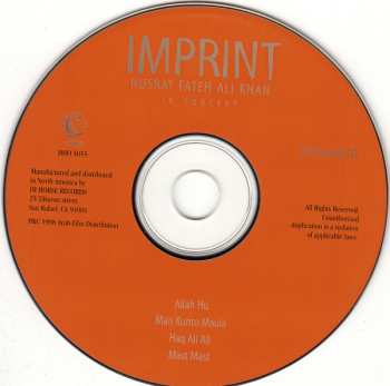 CD Nusrat Fateh Ali Khan: Imprint