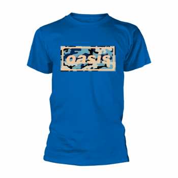Merch Oasis: T-Shirt Camo Logo Oasis (royal)