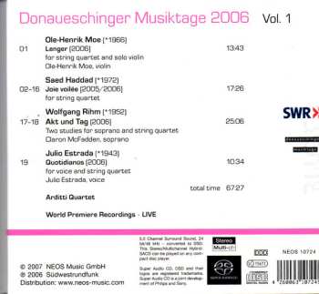 SACD Wolfgang Rihm: Donaueschinger Musiktage 2006, Vol. 1