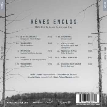 CD Louis Dominique Roy:  Rêves Enclos