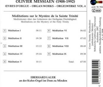 CD Olivier Messiaen: Méditations Sur Le Mystère De La Sainte Trinité (Œuvres D'Orgue = Organ Works = Orgelwerke Vol.4)
