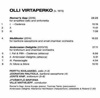 CD Jyväskylä Sinfonia: Romer's Gap - Three Concertos