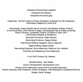 CD Jyväskylä Sinfonia: Romer's Gap - Three Concertos