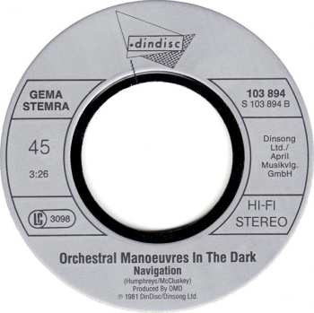SP Orchestral Manoeuvres In The Dark: Maid Of Orleans (The Waltz Joan Of Arc)