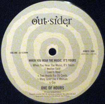 LP One Of Hours: When You Hear The Music, It's Yours