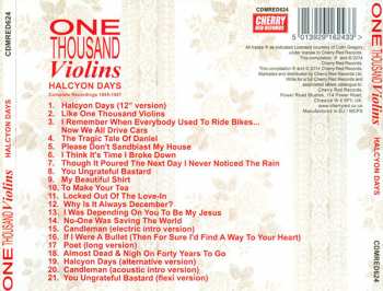 CD One Thousand Violins: Halcyon Days - Complete Recordings 1985 - 1987