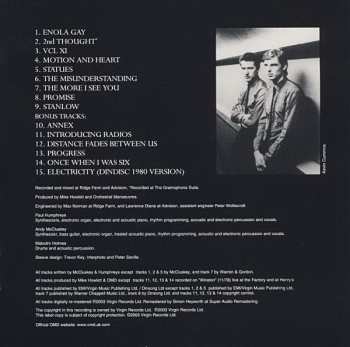 CD Orchestral Manoeuvres In The Dark: Organisation