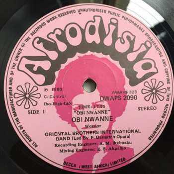 LP Oriental Brothers International: Obi Nwanne